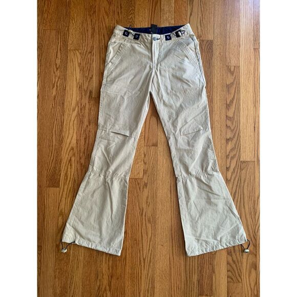 Vintage Y2K 2000s So Khaki Bell Bottoms Size 1 Flare Pants Boot Cut - Picture 2 of 3
